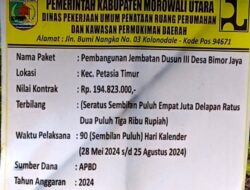 “ADA APA DENGAN KEPALA DINAS PUPRD? PROYEK JEMBATAN RP194 JUTA TERBENGKALAI, WARGA CURIGA ADA KORUPSI”